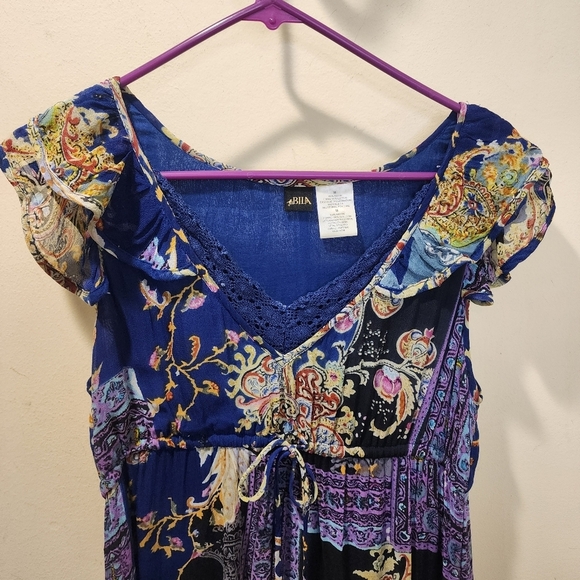 BILA Women's Spring Ruffled Sleeveless Maxi dress size M - Picture 7 of 10